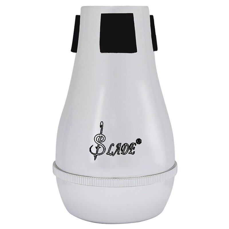 MMFC-SLADE Praktijk Trombone Straight Mute Demper Mute ABS Materiaal voor Alto Tenor Trombones: Silver
