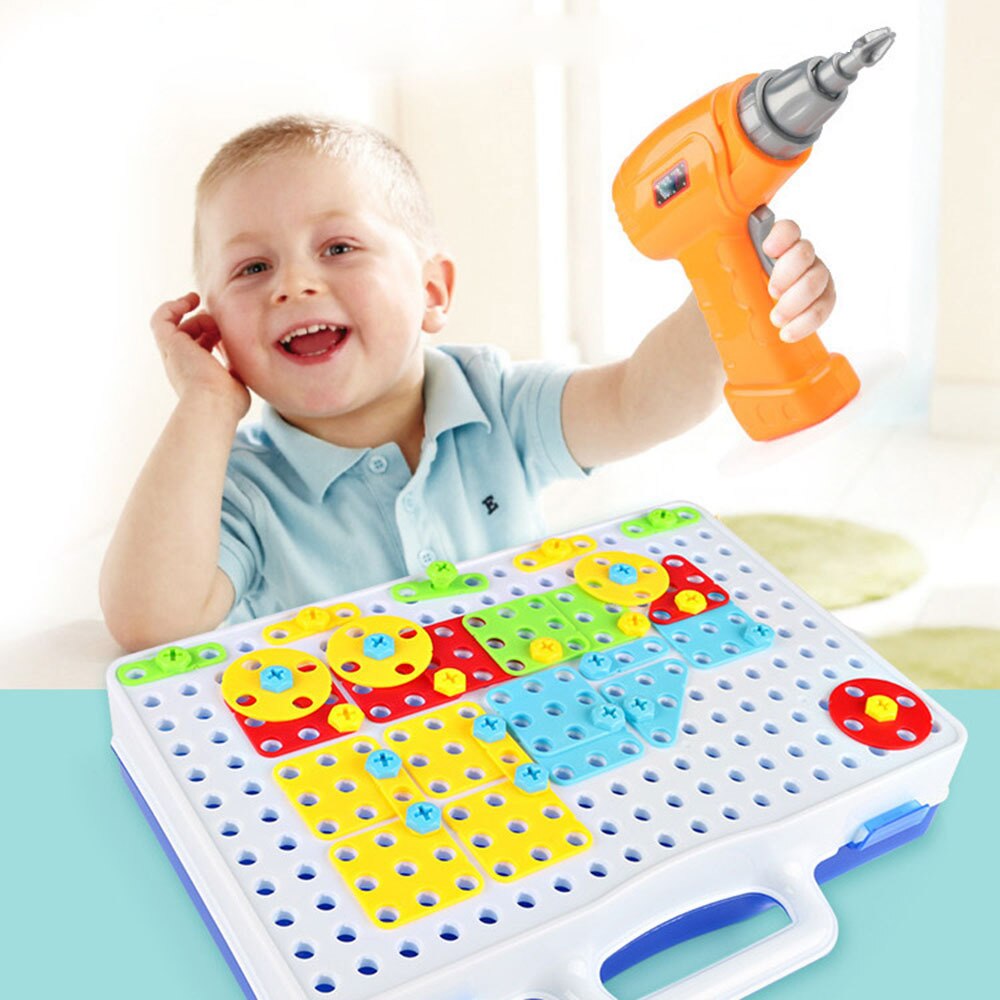 Simulation Elektrische Toolbox Kit Kinder Spielzeug Demontage Werkzeuge Bau Spielzeug Pädagogisches Spielzeug Block Spiele Für Kinder