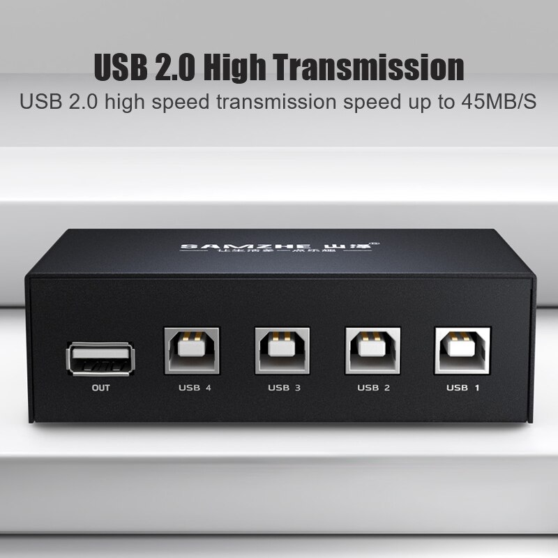 SAMZHE Kvm-switch Drucker Switcher 4/2 Pcs Sharing 1 gerät für Papier Druck
