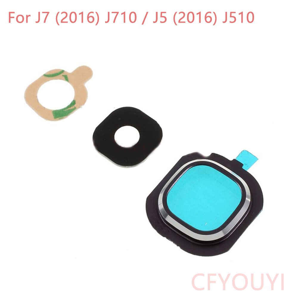 CFYOUYI Vervangende Onderdelen J510 Back Rear Camera Lens Cover Ring Voor Samsung Galaxy J7 ) j710/J5 ) J510: Black
