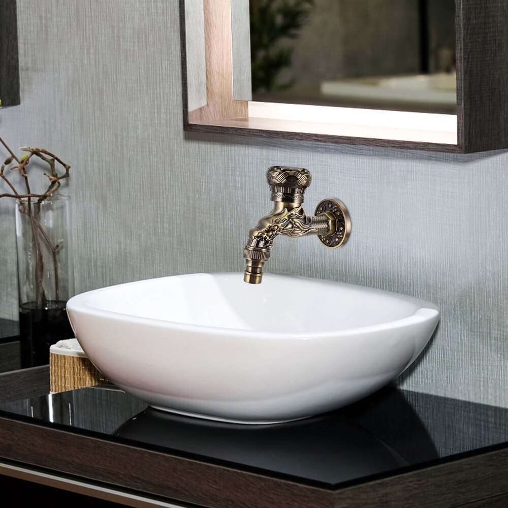 1pc Wall Mount Kitchen Bathroom Sink Zinc Alloy Basin