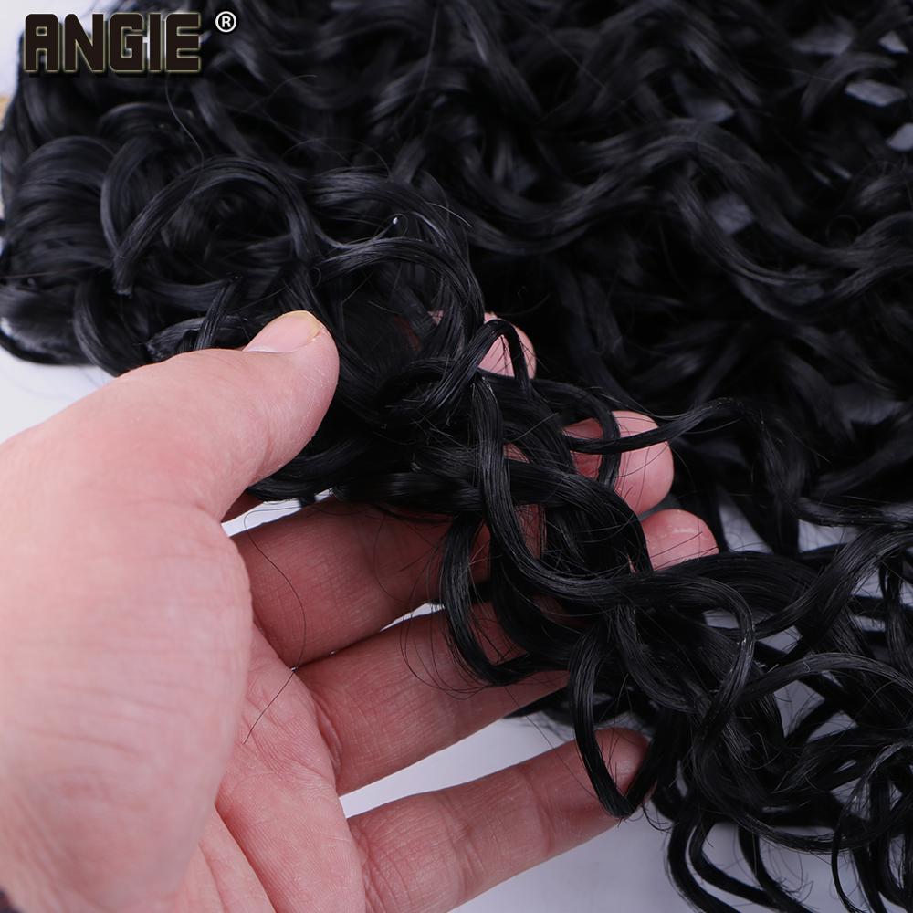 16" 18" 20" Synthetic Water Wave Curly Hair Weave Bundles 3pcs/Lot Synthetic 210g Hair Extensions for women