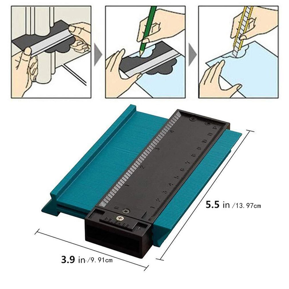 Contour gauge angle meter Measuring ruler Contour duplication meter carpenter tools wood contour measuring templates