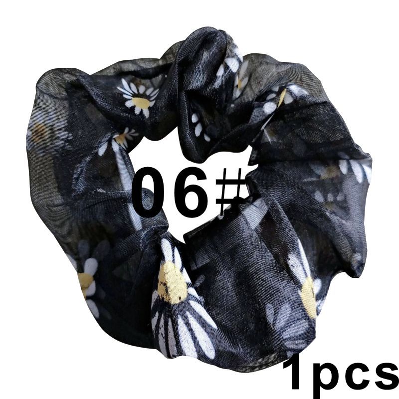 Nette Korea Weiche Gittergewebe Frauen Haar Scrunchie Mädchen Elastische Haar Bands dehnbar Haar Krawatten Pferdeschwanz Kopfschmuck Zubehör: verrotten