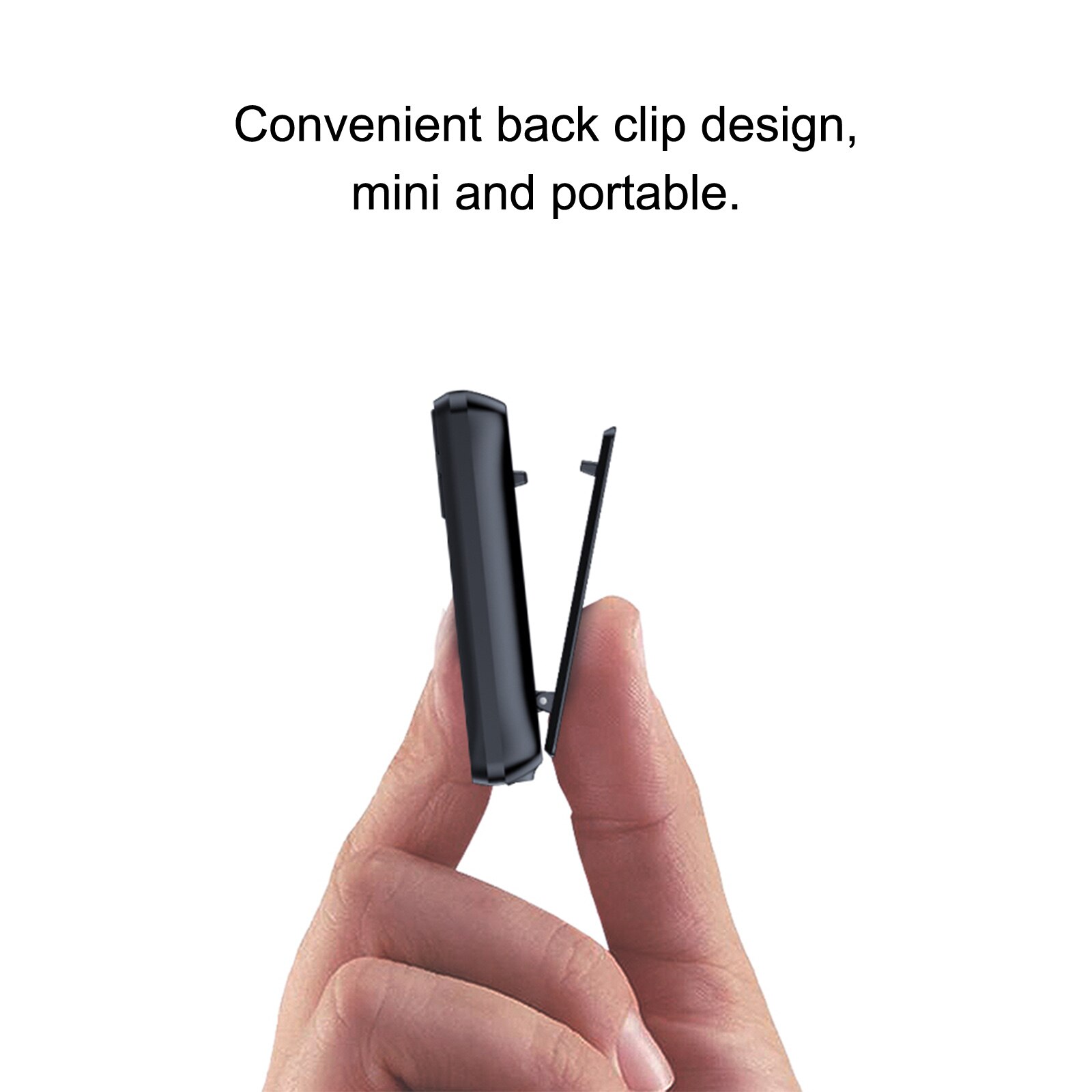 RUIZU X55 MP3 Player Portable 1.5in BT Stereo Music Video Player with Speaker Built-in 8G Memory FM Radio Recording 3.5mm Input