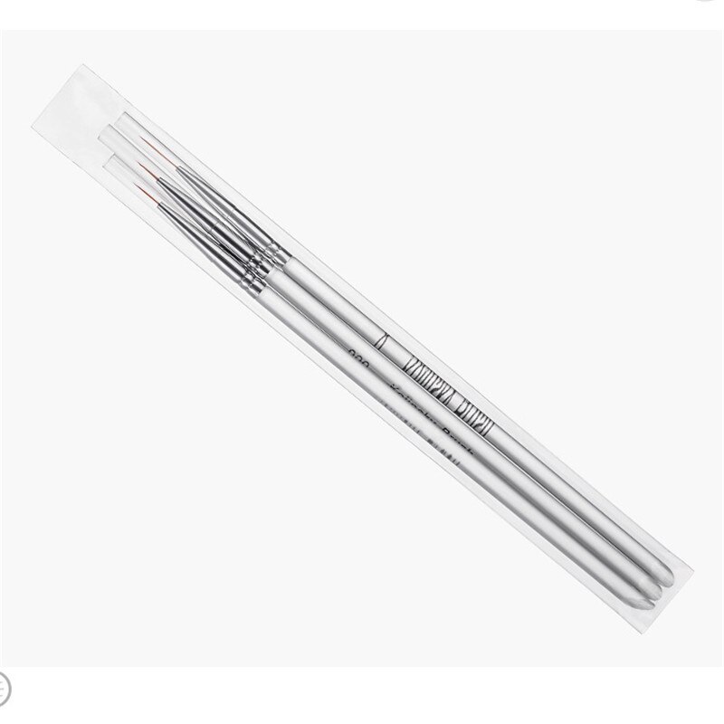 Kolkolinsky pincel de unha arte de cristal, delineador fino acrílico de cristal, caneta de desenho, pintura de listras, flor, 2 lados, arte de unha, ferramentas de manicure