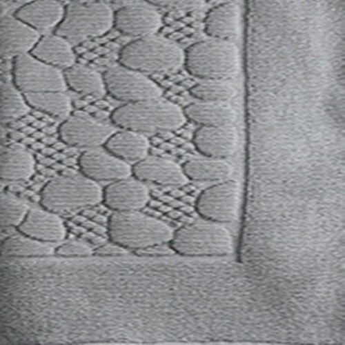 Alfombra de algodón antideslizante con absorción de agua para baño, Toalla blanca para suelo, para hotel, hogar, gris: gray cobblestone