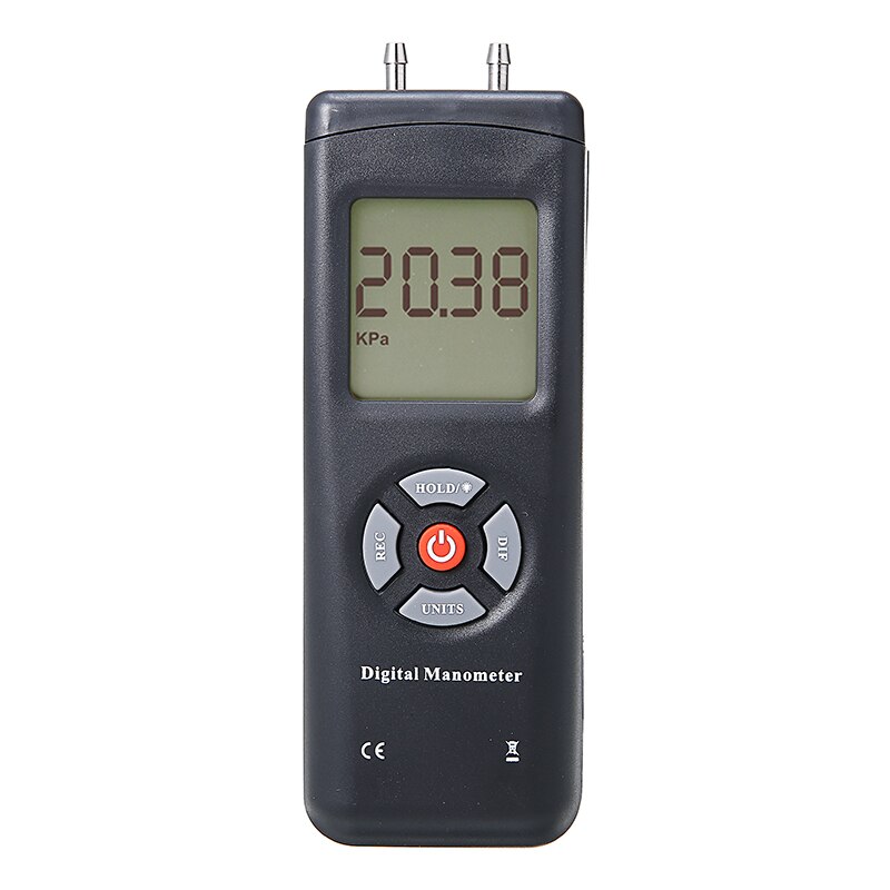 1Set Manometer Digital Handheld Air Vacuum Gas Pressure Gauge Meter with W5E Pressure Measuring Instruments
