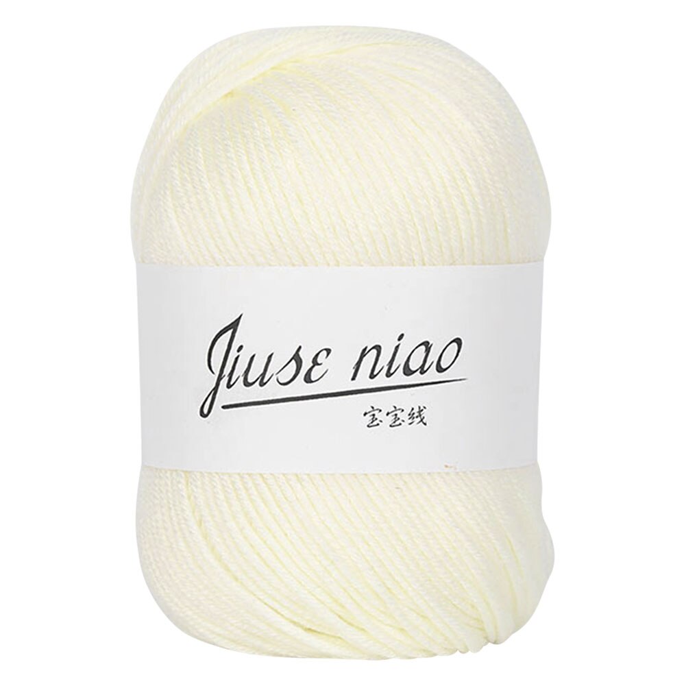 Soft Rival Line Knitting Tape Yarn Thread 50g/roll Cotton Thin Yarn for Crochet Stitching Knitting Soft DIY Baby Thread