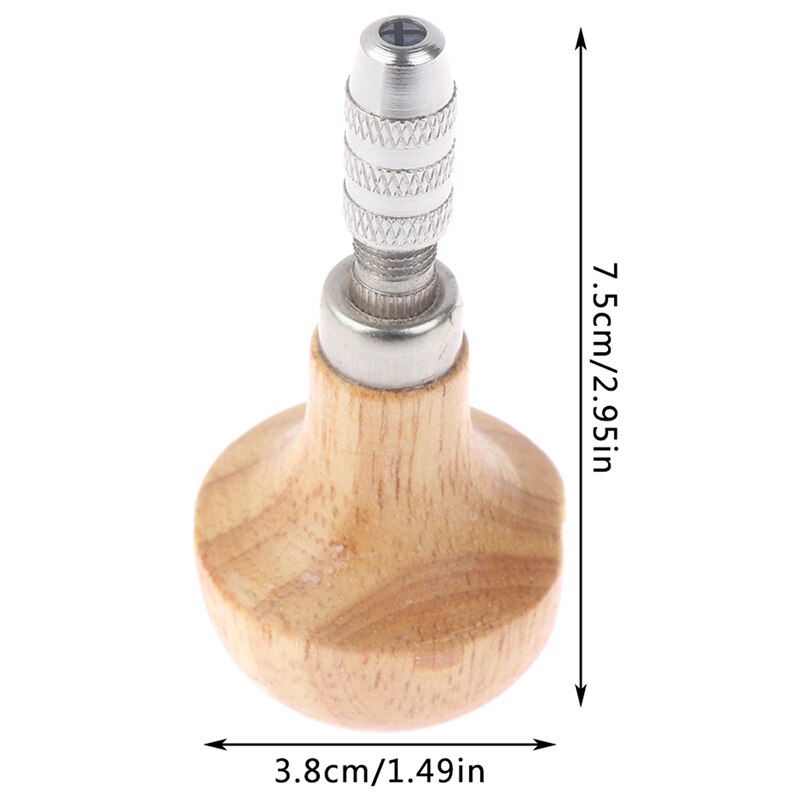 Joyería Pin Vise mango de madera alambre trenzado envolver los relojes Pin taladro de tornillo kit de herramientas de joyería