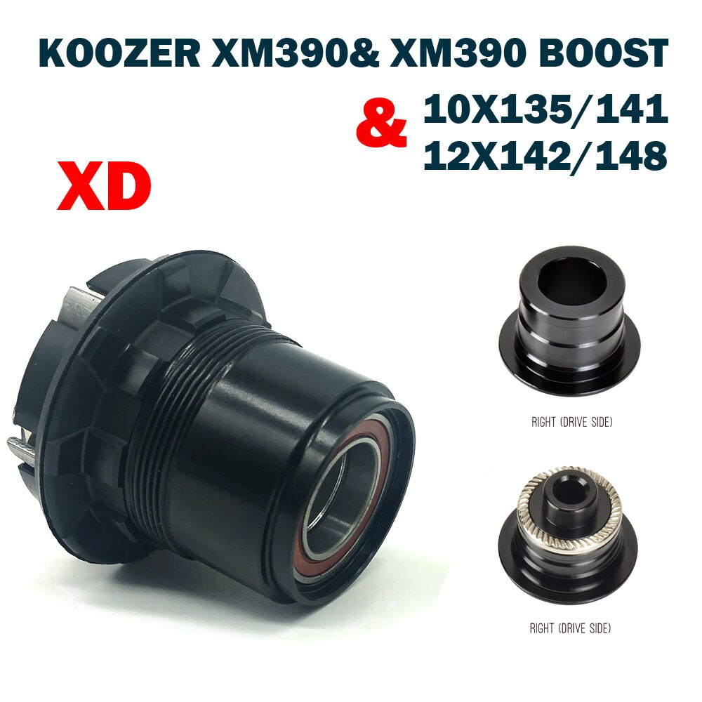 Koozer MTB Bicycle Hub Cassette 12 Speed Body for XM390 390 BOOST Hyperglide HG 8-11S Eagle NX GX XD Micro Spline MS 12S Freehub: XD With QR TA Cap