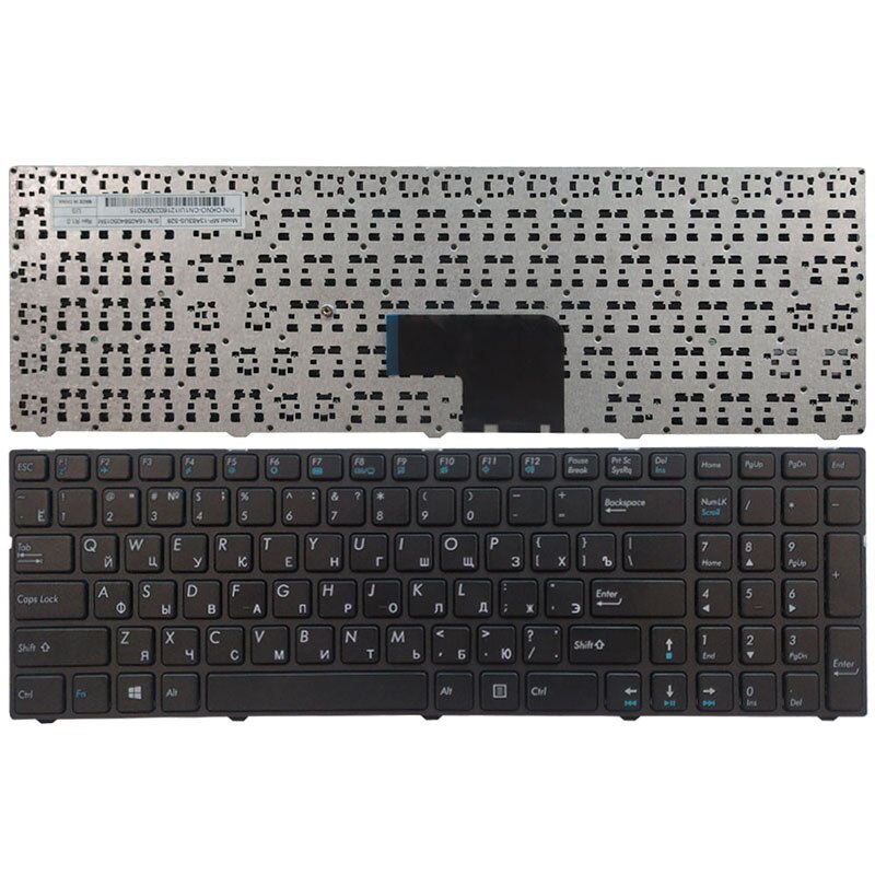 Ruso teclado del ordenador portátil para DNS 0170702, 0170703, 0170704, 0170705, 0800933, 0801151, 0801208, 0801263, 0801482, 0801484, 0801511 C17A.