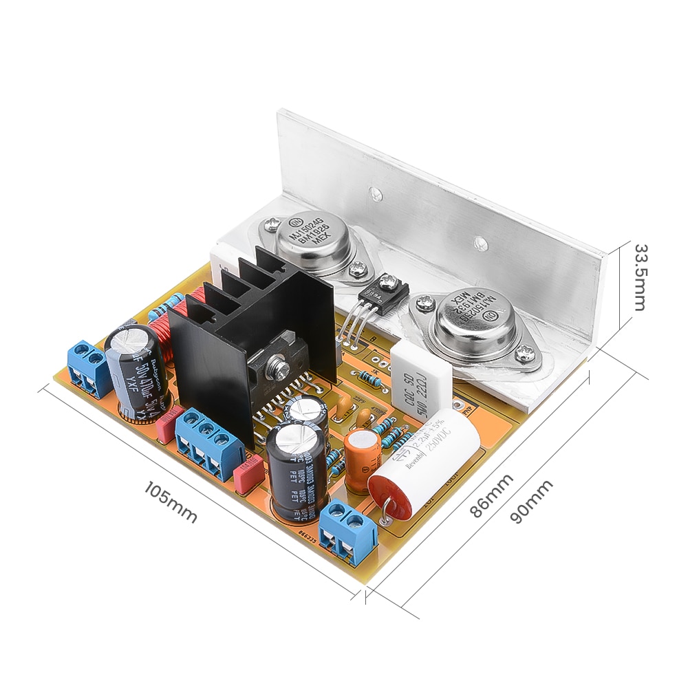 Aiyima upc 1342v eindversterkers 110w klasse ab mono versterker geluidsversterker op  mj15024g mj15025g buizen luidsprekerversterker diy