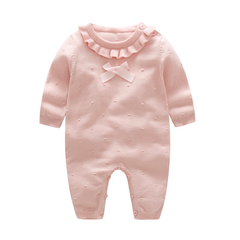 Neue Baby Mädchen Kleidung Langarm Overalls Outfits Baby Strampler Herbst Winter Neugeborenen Jungen Insgesamt Kleinkind Kinder Gestrickte Kleidung