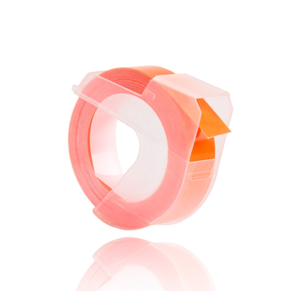1 pz colore arancione compatibile DYMO 1610 12965 1880 etichettatrice DYMO 3D plastica stampa goffratura etichetta 6/9/12mm * 3m MOTEX E101