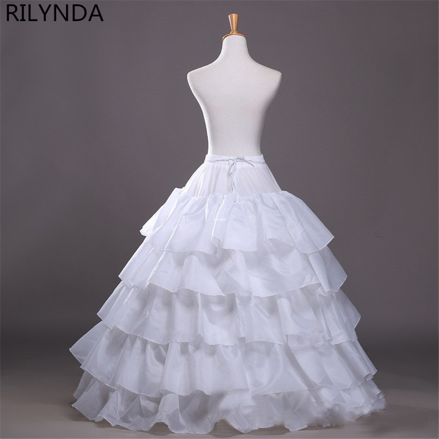 Falda de aro de forma completa, 5 capas de volantes, vestido de baile, enagua, enagua, Slip para vestido de novia, cintura ajustable