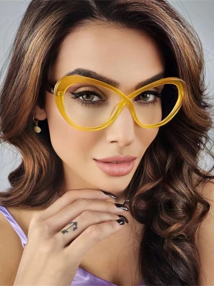 TR90 Transparent Computer Glasses Frame Women Men Anti Blue Light Polygon Eyewear Blocking Glasses Optical Spectacle Eyeglass