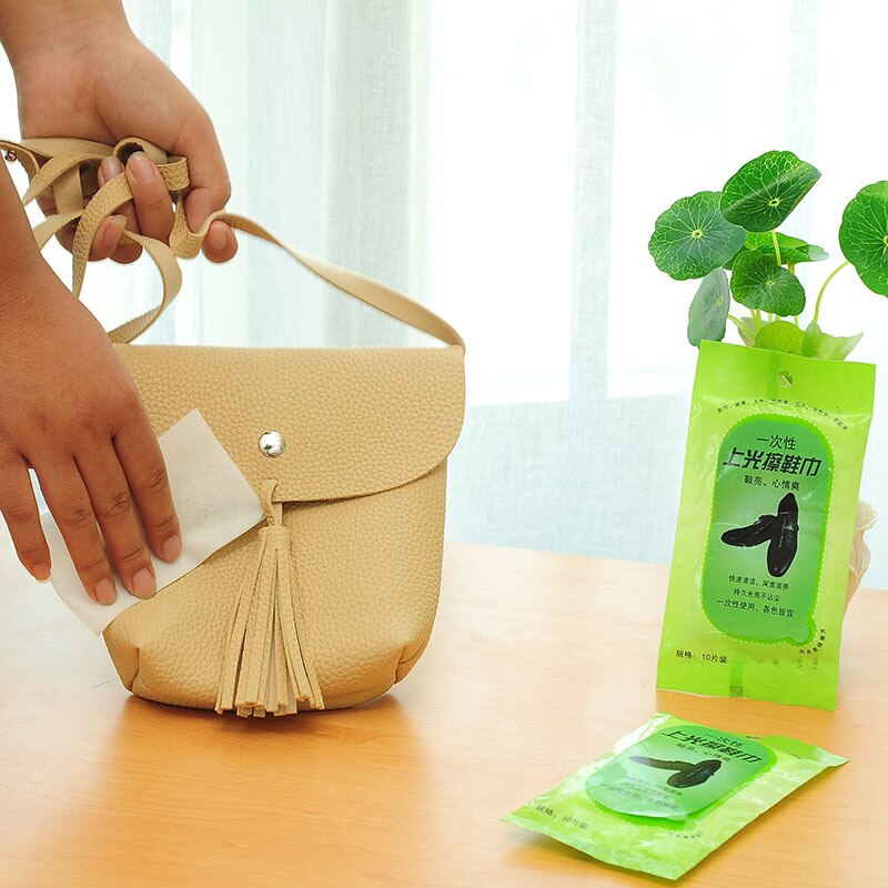 Paño de limpieza de zapatos de cuero, tejido húmedo pulido para zapatos brillantes, toalla de papel desechable para zapatos, toalla de papel, productos de cuero, toalla húmeda para Nu
