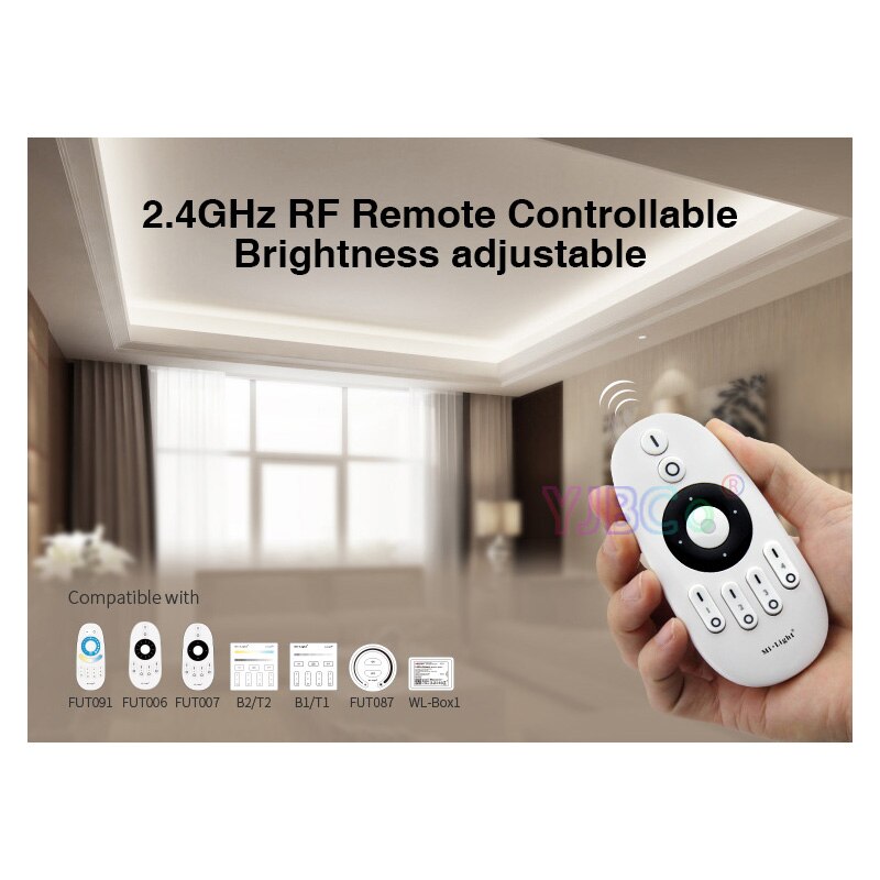 Miboxer 2.4GHz Single Color LED Strip Controller,FUT036 (Upgraded) DC12V~24V dimming led lamp light tape dimmer