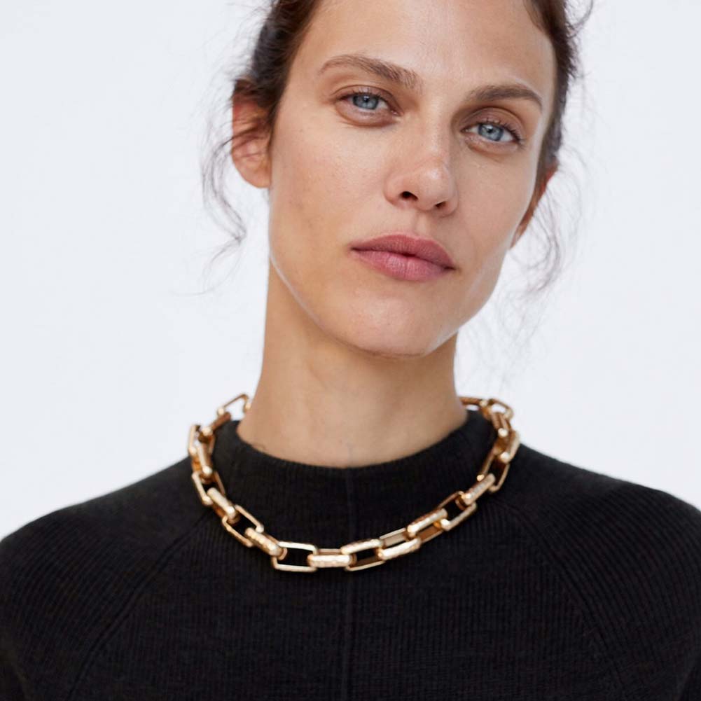 Juste sentir ZA géométrique cercles Chokers collier femmes Boho ethnique couleur or Maxi chaîne déclaration pendentif collier bijoux de fête