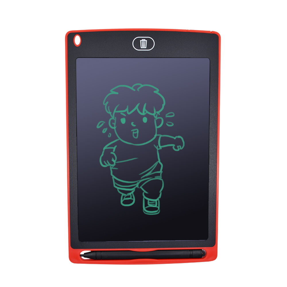 Digital Graphics Tablet 8.5 Inch LCD Writing Tablet Electronic Drawing Pad Board Handwriting Tablet+Pen Battery For Kids To Draw: Red