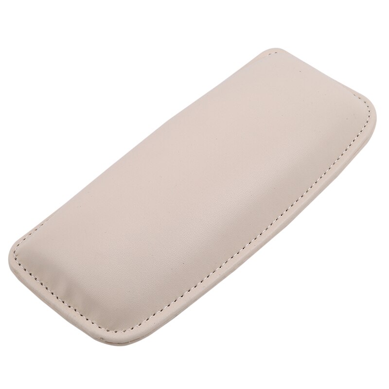 1 st. zwarte auto kniekussen van leer, kniebeschermer voor in de auto, comfortabel traagschuim, universeel voor auto's en vrachtwagens: Beige