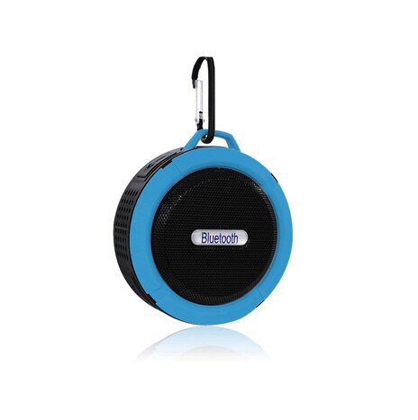 Py Draagbare Speaker Bluetooth Outdoor Wireless Music Speaker Subwoofer Sport Stereo Geluid Waterdichte Mini Speaker Bass: Blauw