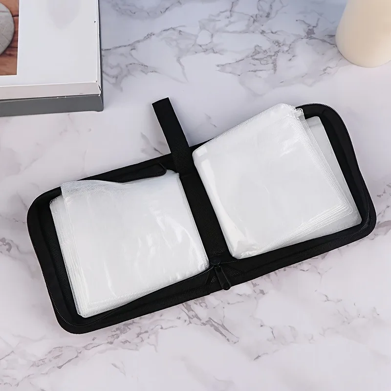 Zipper Discs Storage Case, Holds 40 CDs/DVDs, Portable Discs Case Holder, Home & Travel Use - Keep Your Discs Organized!