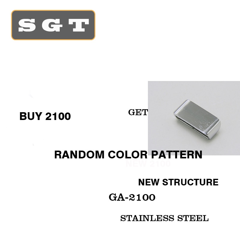 Ga2100 pulseira de relógio de aço inoxidável moldura pulseira e quadro caso sólido pulseira de metal