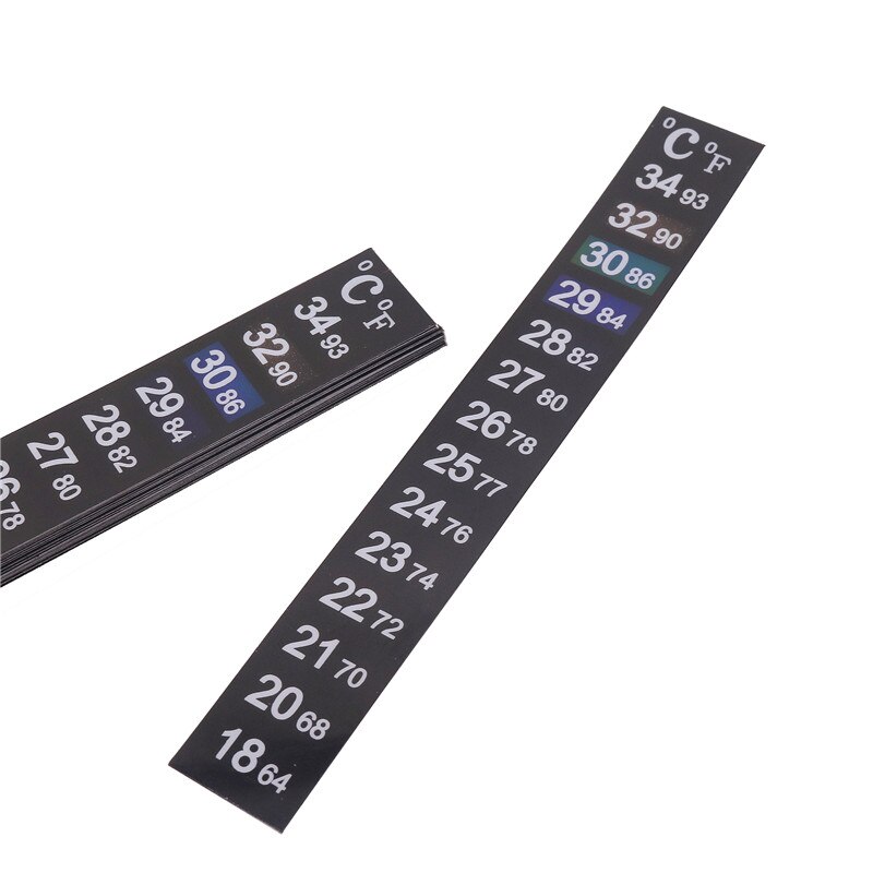 10 Teaching equipment Digital thermometer temperature sticker double scale sticker high precision Aquarium fish tank thermometer