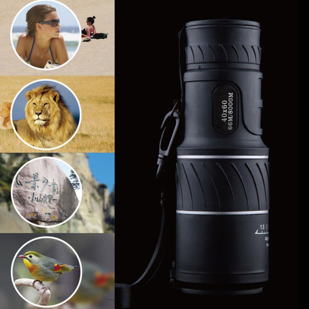 40x60 Monocular Telescope High Power HD Low-light Night Vision Telescope Anti-slip Handle Clear View