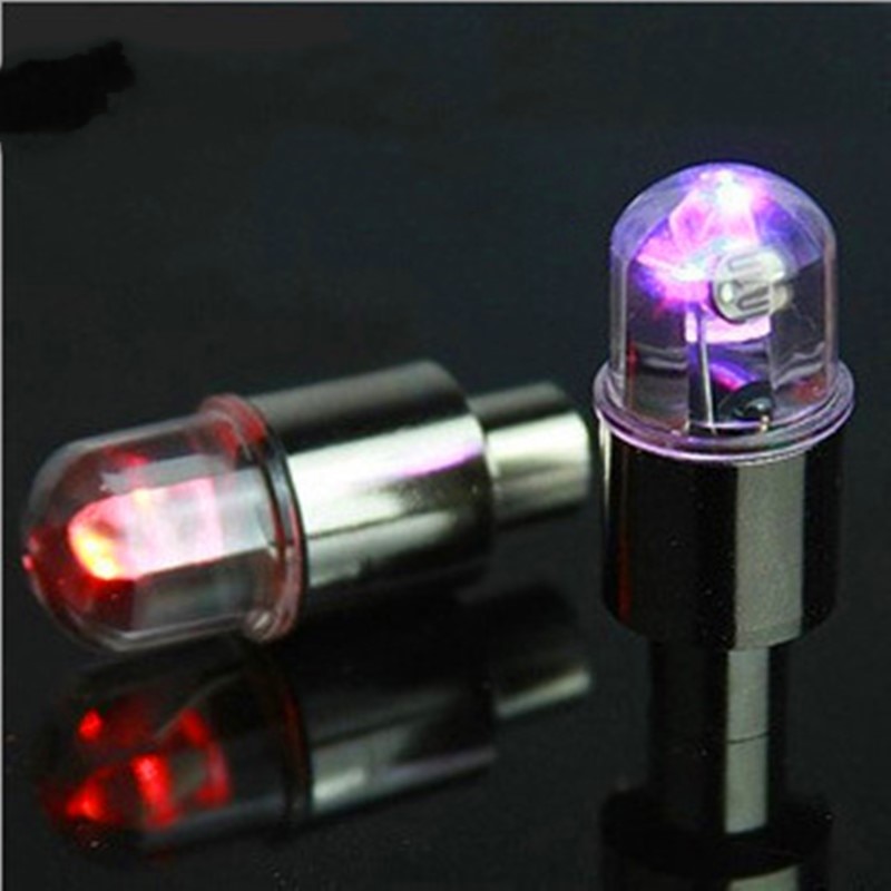 2 pièces LED voiture roue lumière vélo voiture roue pneu pneu Valve tige bouchon lumière lampe ampoule décoration Auto Durable résistant à la rouille