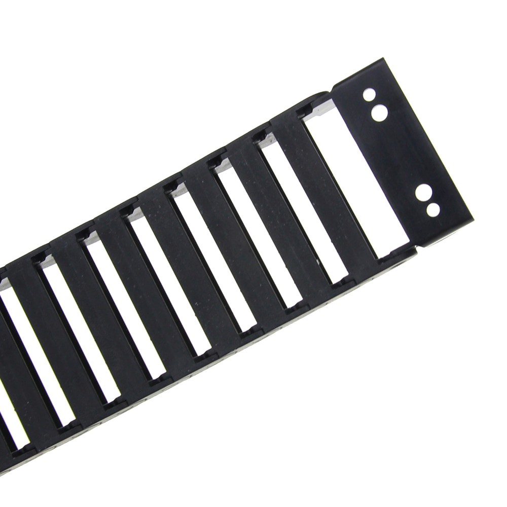 10 x 40mm 10*40mm L1000mm Cable Drag Chain Wire Carrier with End Connectors for CNC Router Machine Tools