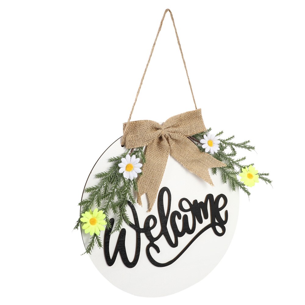 Cafe Welcome Board Shop Board Pastoral Signboard Garden Wooden Door Sign: Default Title