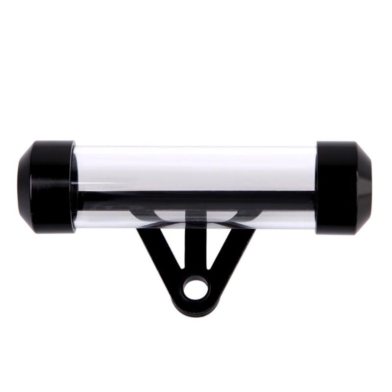 Noir rouge Aluminium et acrylique étanche Moto Moto Tube taxe disque cylindrique support cadre réel Moto accessoires