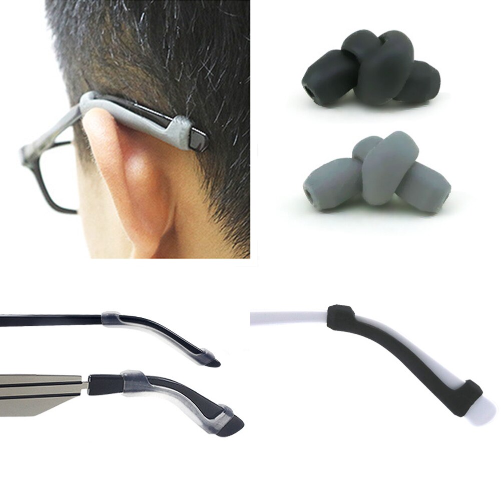 Crochet d'oreille antidérapant à la pour lunettes, accessoires pour lunettes, poignée en Silicone, pointe de la tempe, poignée pour lunettes