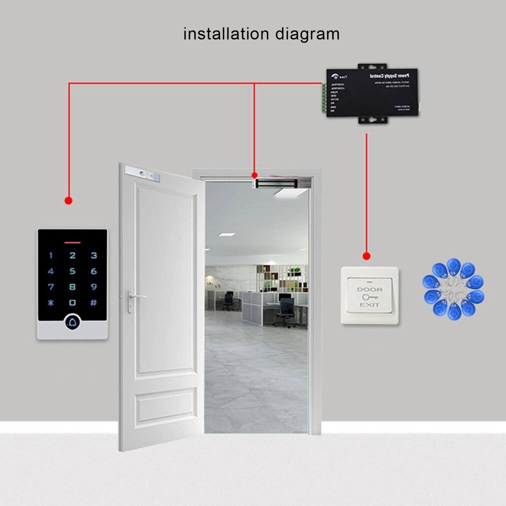 T15 Metal Touch Access Control Integrated Machine Password Access Control Reader Touch Access Control Machine Password Lock