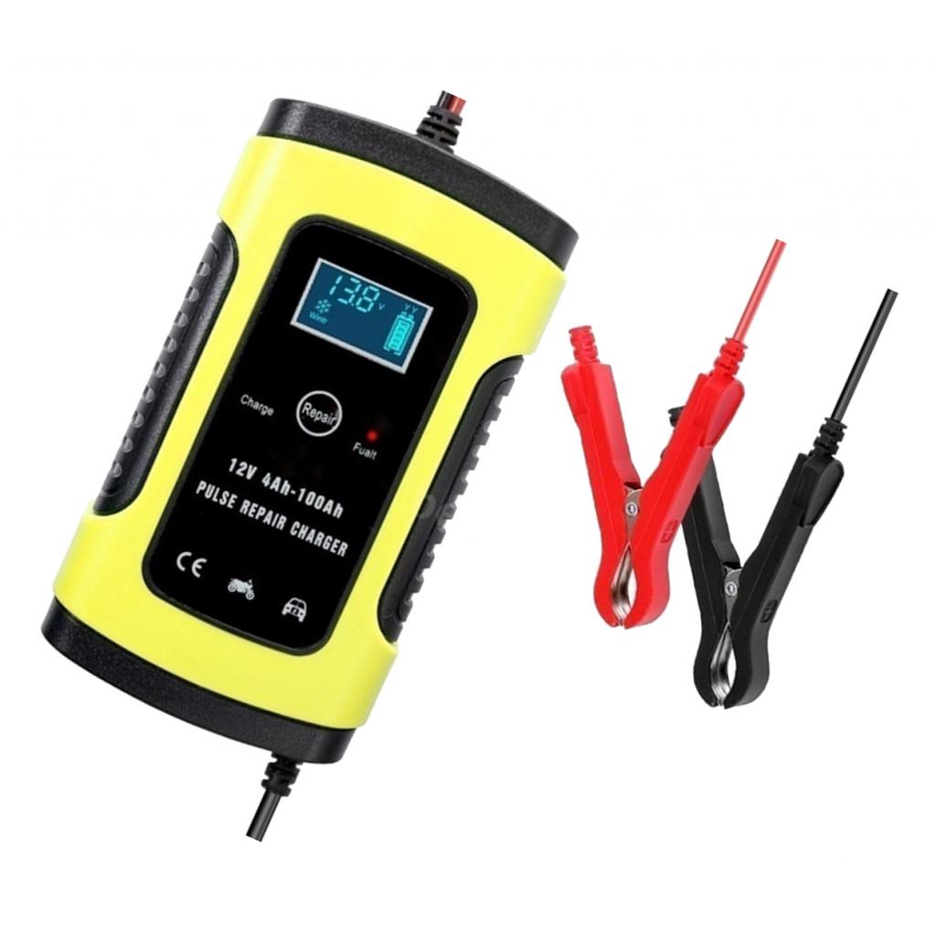 2x Lcd Display Volledige Automatische Batterij 12V 6A Power Pulse Reparatie Charger Us