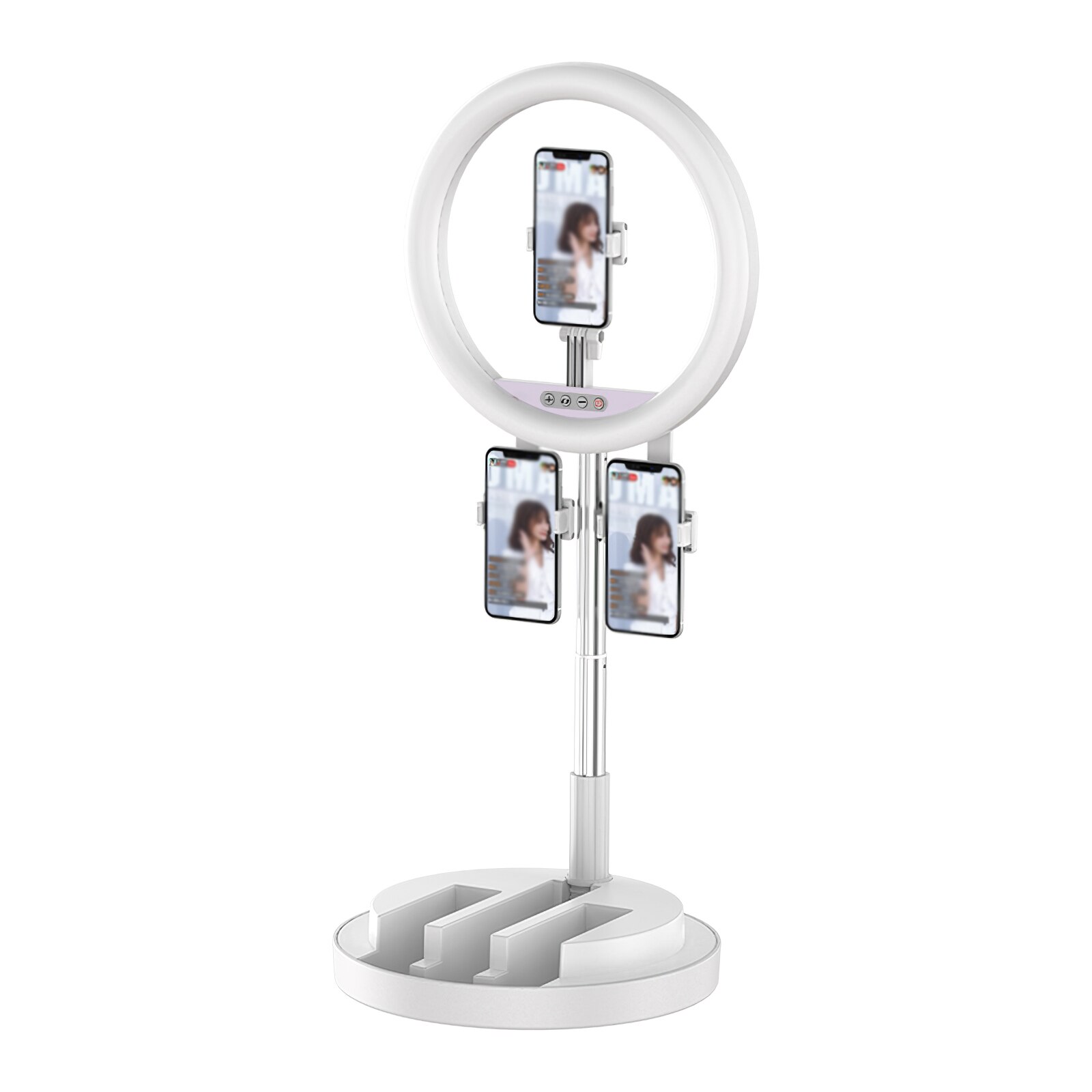 Fill Light Three-Camera Mobile Phone Live Fill Light Ring Light Integrated Folding Portable Fill Light Even Fill Light