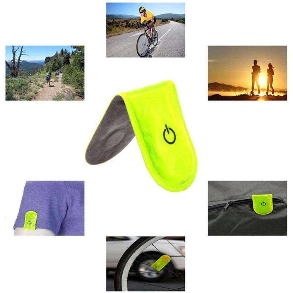 3 Stuks Led Hardlooplamp Outdoor Sport Led Veiligheidslicht Hoge Zichtbaarheid Reflecterende Magnetische Clip Lichten Voor Hardloophonden Fiets