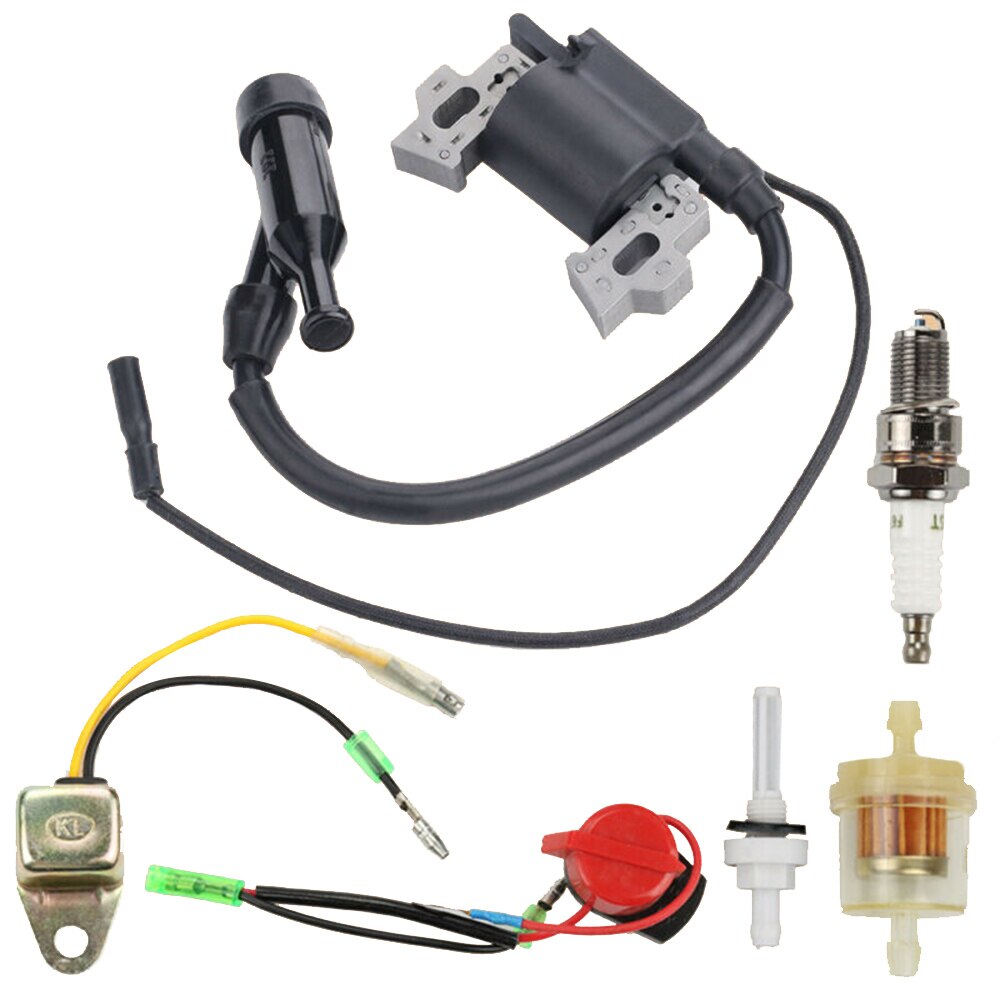 Magneto For Honda GX200 GX120 GX110 GX140 GX160 5.5HP 6.5HP Parts Spark Plug Ignition coil kit Switch Fuel Filter Engine Replace