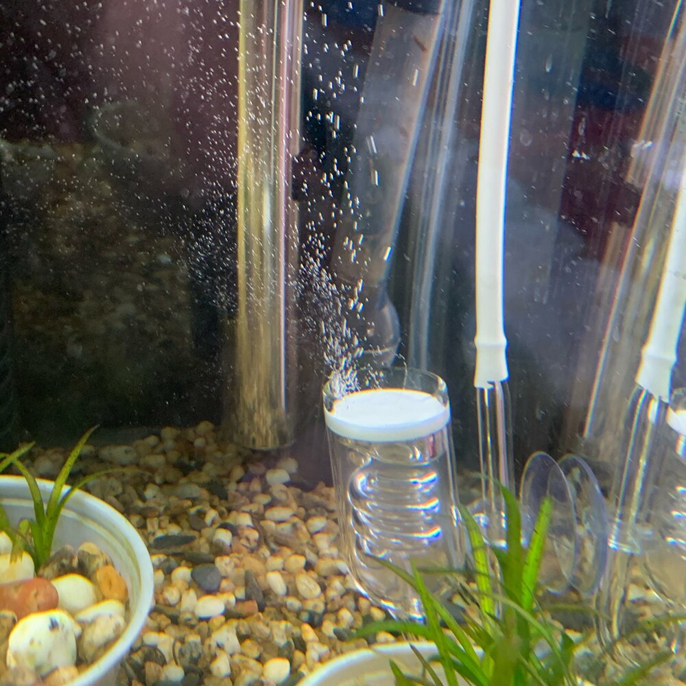Aquarium CO2 Diffuser Glass Tank Bubble Reactor Moss CO2 Atomizer DIY Solenoid Regulator For Fish Tank Live Plants