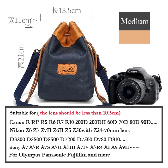 Odporna na wstrząsy torba na aparat do Fujifilm XT5 XT4 XT3 X-E3 XE4 XS10 X100F XA5 Olympus E-M5 II EM5III EM10 EP7 etui pokrowiec ochronny: plum