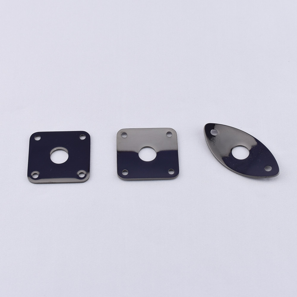 【Made in Japan by GOTOH】 Flat / Curved Stainless Steel Jack Plate For Electric Guitar Bass