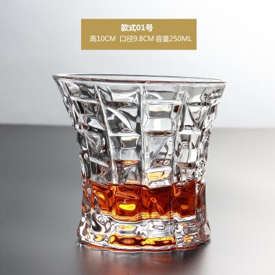 Verre en cristal trempé pour eau chaude et froide, 1 pièce, verres créatifs à vin blanc, liqueur à boire, whisky: 01