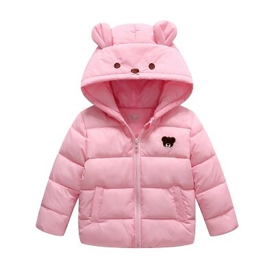 Nouveaux enfants coton vêtements enfants manteau de coton: Rose / 18M