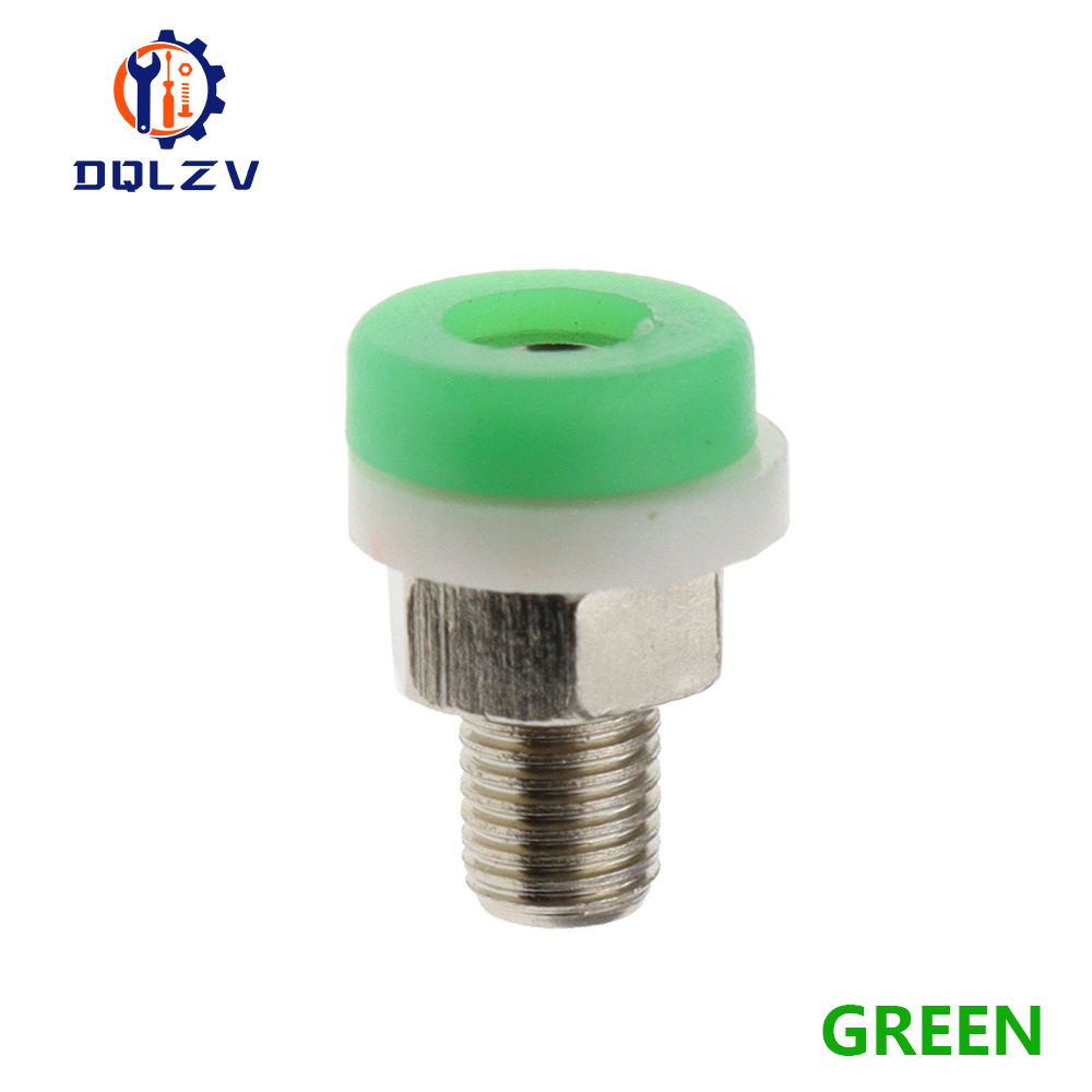 Conector Banana de latón de 2MM para conector de prueba de conector Banana, enchufe aislado, Terminal pequeño, cobre puro, rojo, negro y azul: Verde / 5-9 Unids