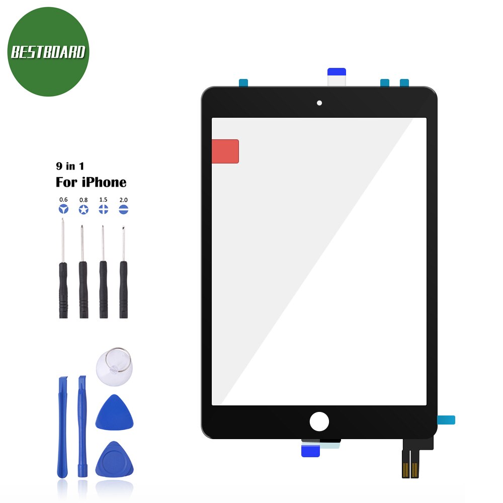 LCD Outer Touch Screen For iPad MINI123 Digitizer Front Glass Display Touch Panel Replacement A1432 1489 A1454 1490 A1600