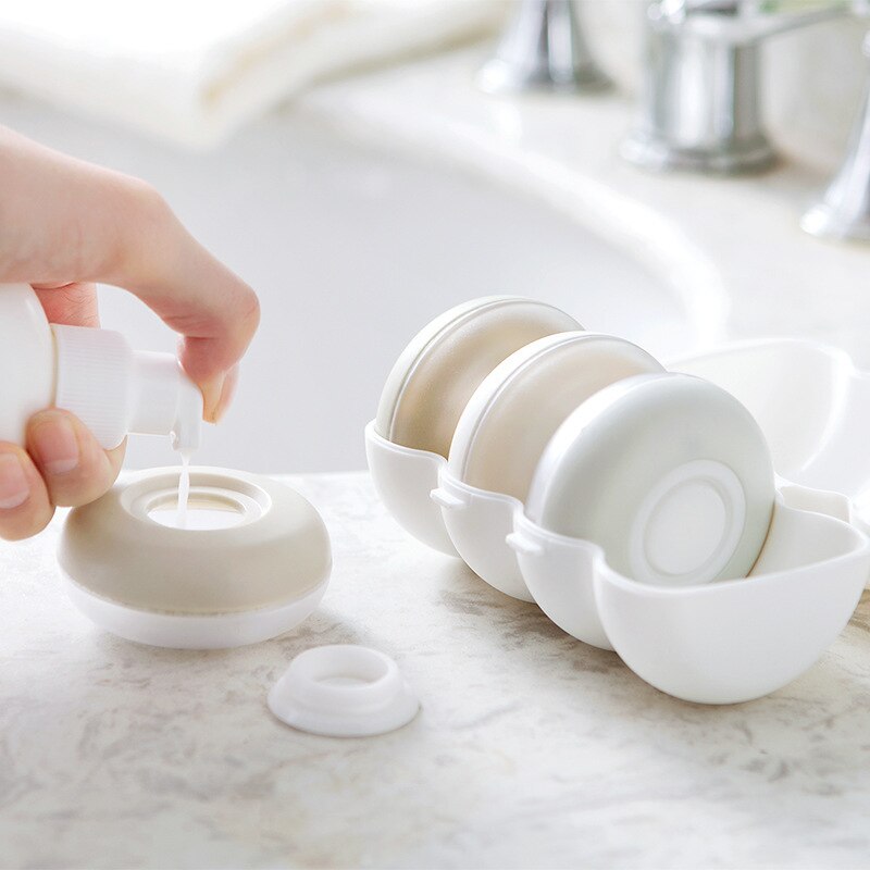 Dispensador de jabón portátil para viajes, dispensador de jabón líquido de Gel de ducha, botella de emulsión, bote para casa, cocina y baño, 4 Uds.