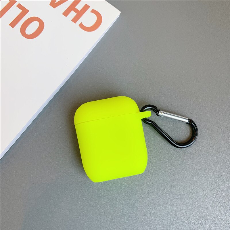 Leuchtstoff Farbe Buchstaben Fall für Apple Airpods 2/1 Fall Nette Bluetooth Kopfhörer Weiche Abdeckung für Airpod Kopfhörer Fall Box Tasche: Style 13